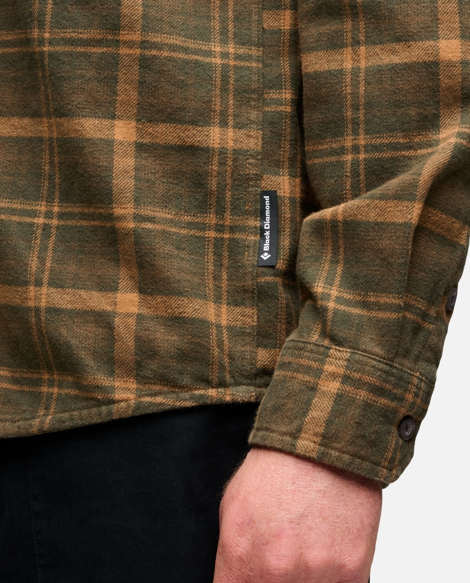 Camisa de esquí de hombre PROJECT FLANNEL Black Diamond - Verde Verde-6