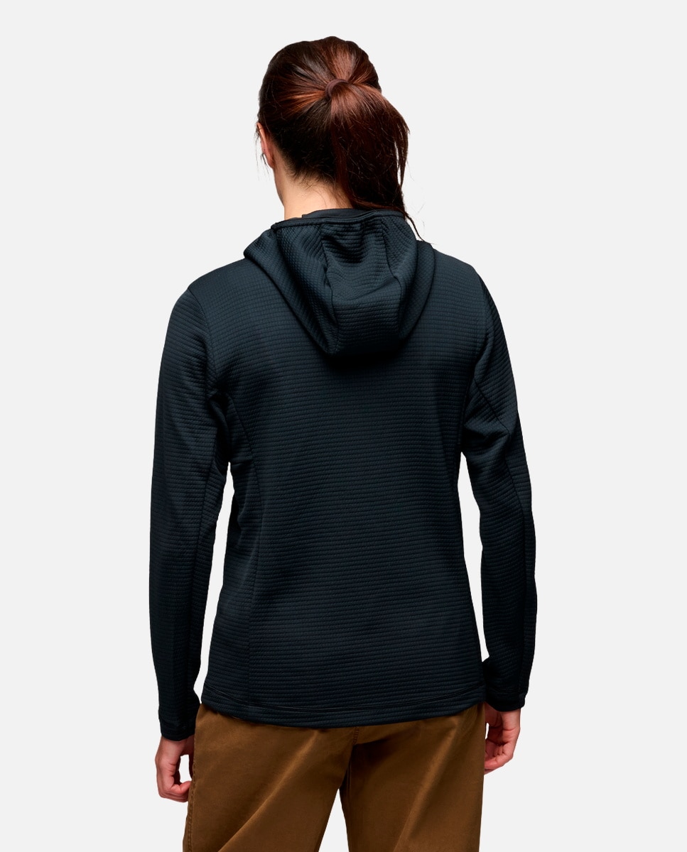 Forro polar de esquí de mujer DIVERGE FZ Black Diamond - Negro Negro-2