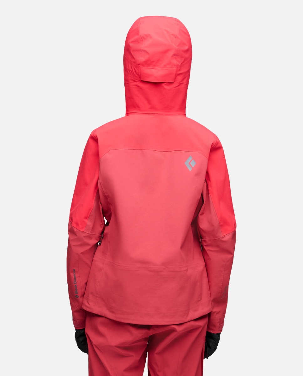Imagen 4 de Chaqueta de esquí de mujer RECON STRETCH SKI SHELL Black Diamond - Rojo Rojo