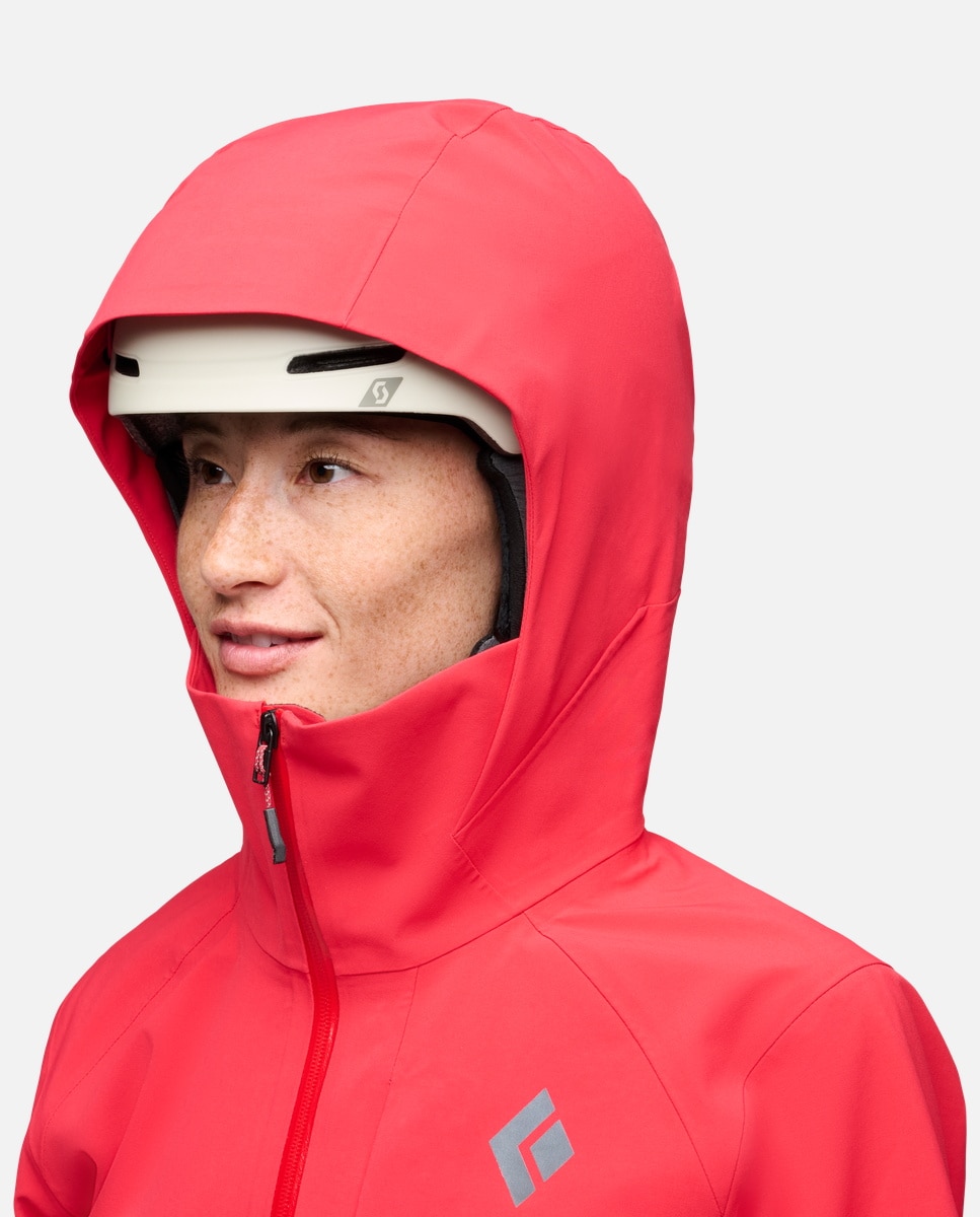 Imagen 5 de Chaqueta de esquí de mujer RECON STRETCH SKI SHELL Black Diamond - Rojo Rojo