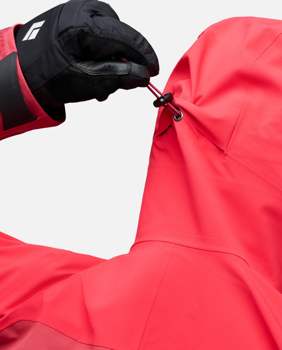 Imagen 6 de Chaqueta de esquí de mujer RECON STRETCH SKI SHELL Black Diamond - Rojo Rojo