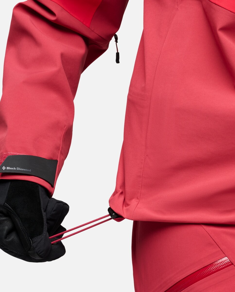 Imagen 7 de Chaqueta de esquí de mujer RECON STRETCH SKI SHELL Black Diamond - Rojo Rojo