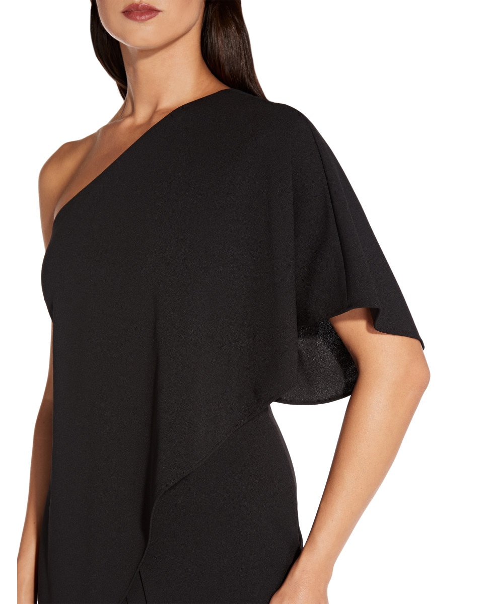 Mono de mujer asimétrico estilo túnica - Adrianna Papell - Negro Negro-5