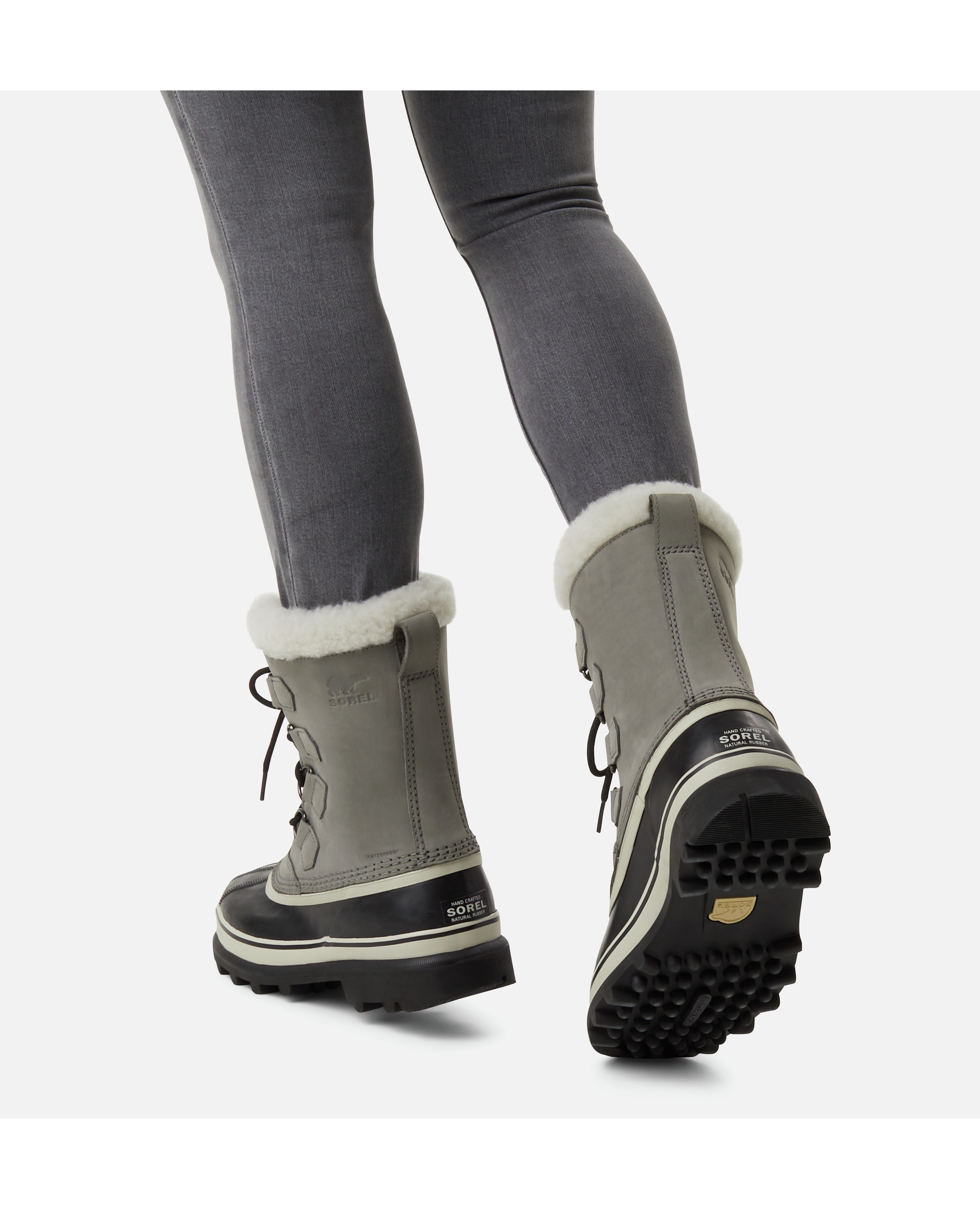 Botas de mujer de piel impermeable - Sorel - Gris Gris-5