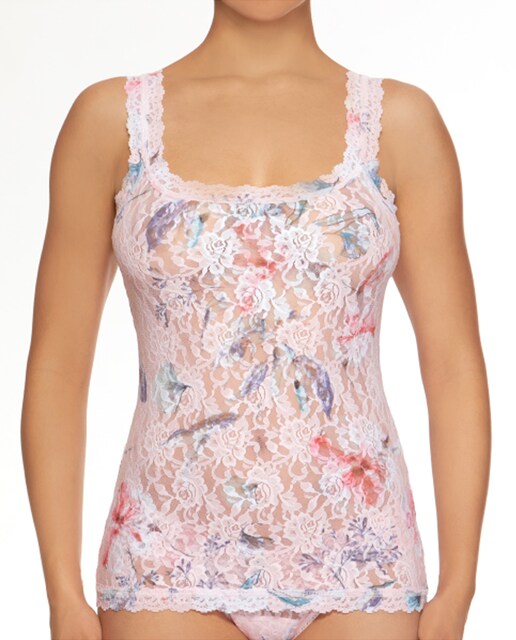 Imagen 0 de Camiseta interior de mujer de encaje con estampado