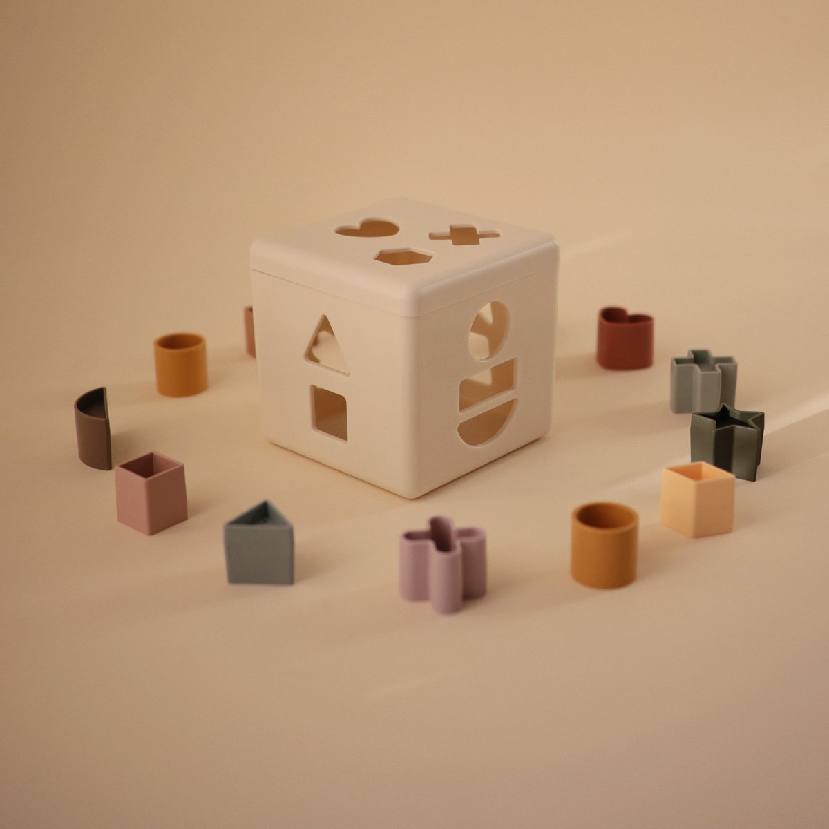 Cubo didáctico Mushie Multicolor-2