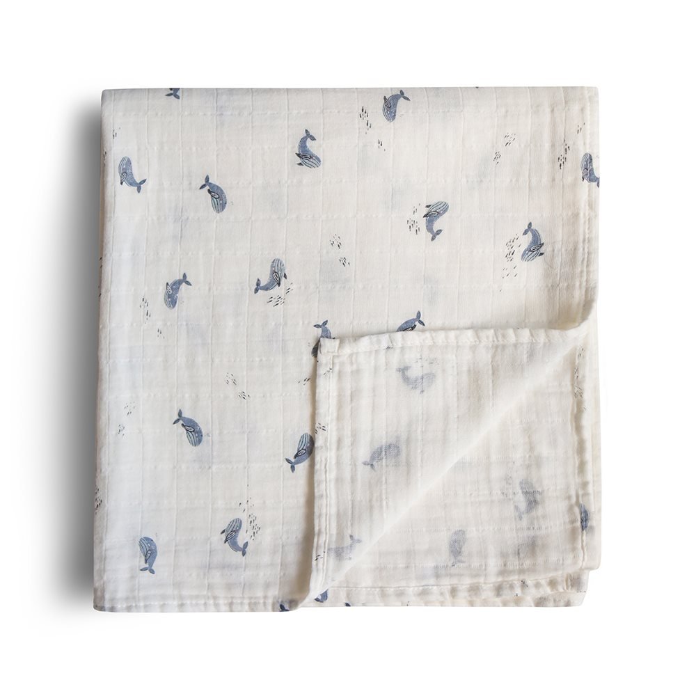 Muselina algodón orgánico Mushie estampada