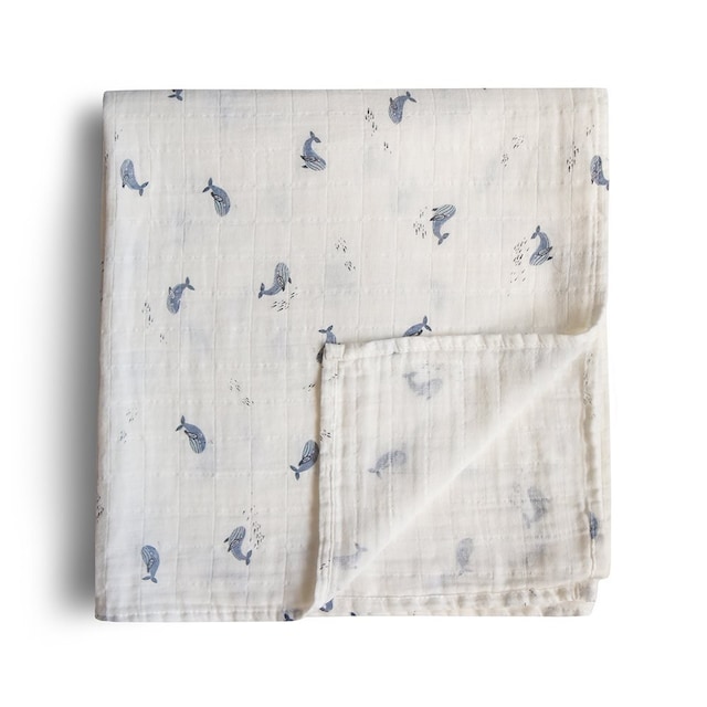 Imagen 0 de Muselina algodón orgánico Mushie estampada