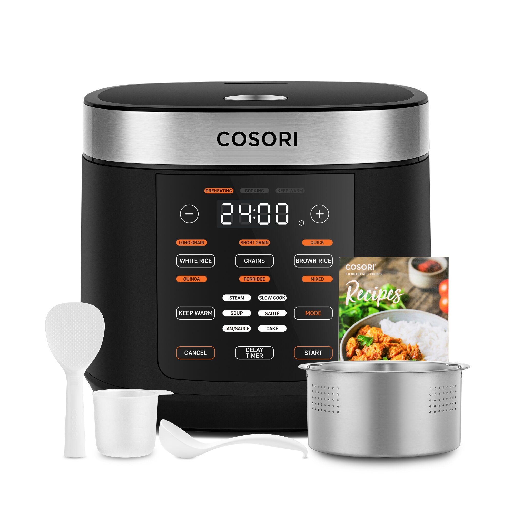 Imagen 2 de Arrocera Cosori Multi-Cooker con capacidad de 5 litros - Negro Negro
