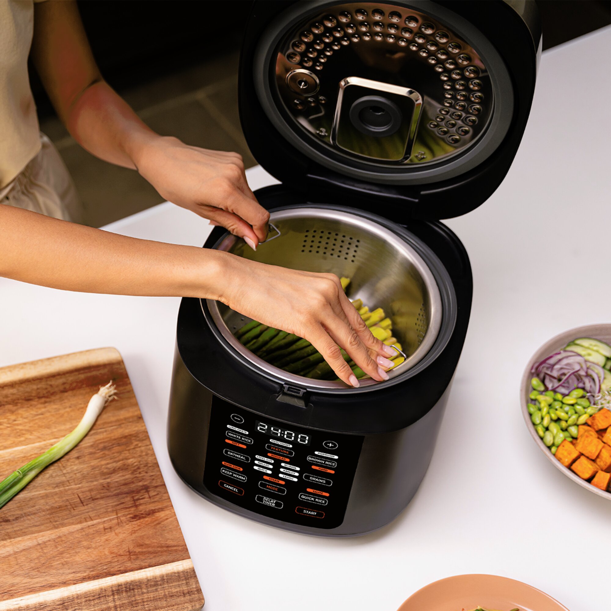 Imagen 5 de Arrocera Cosori Multi-Cooker con capacidad de 5 litros - Negro Negro