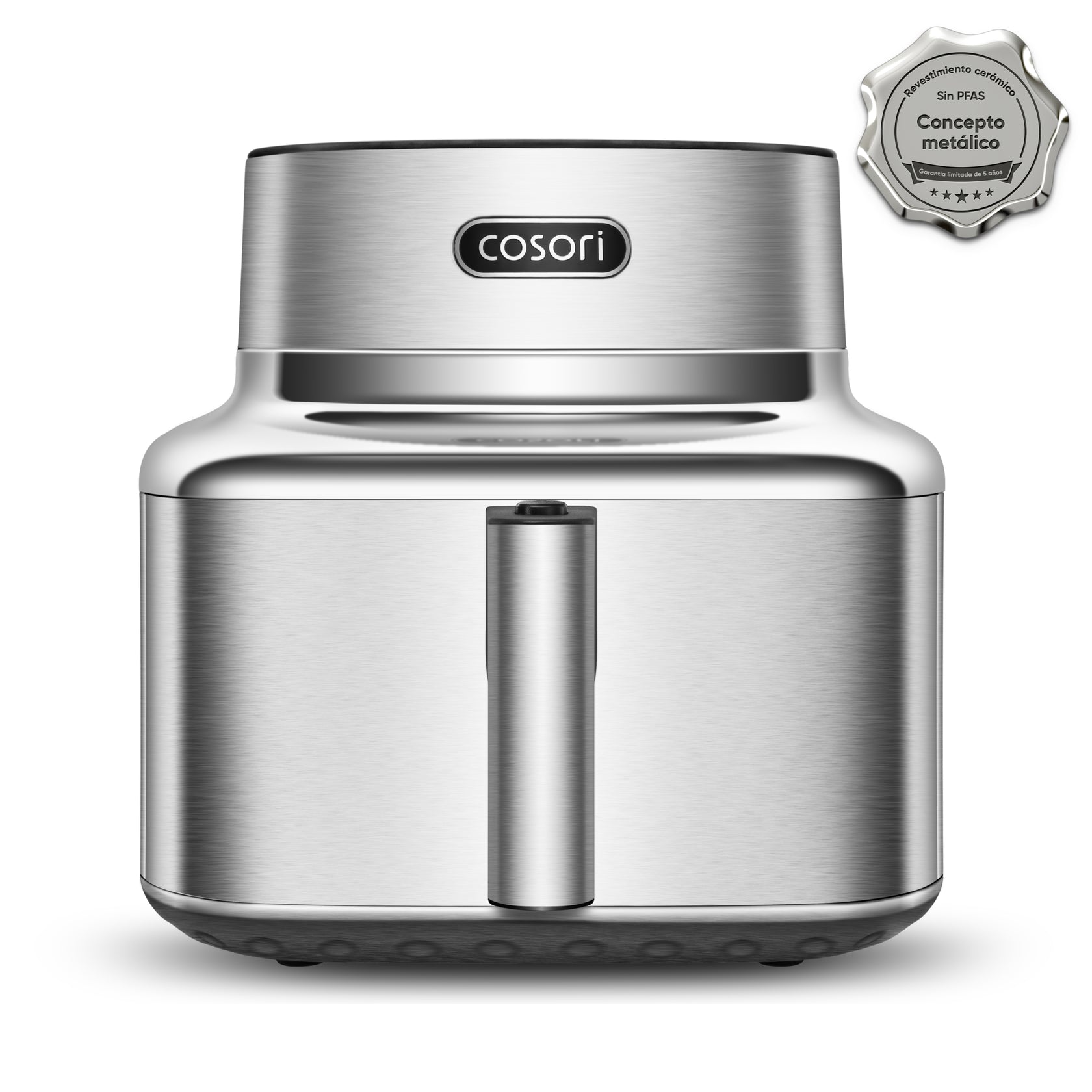 Freidora de aire Cosori ICONIC Single Smart 6,2L de acero inoxidable con cesta libre de PFAS
