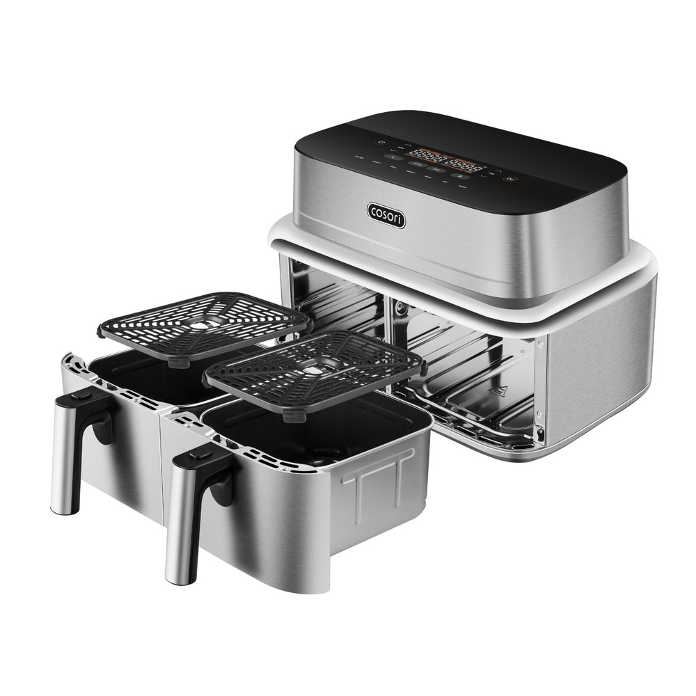 Freidora de aire Inteligente Cosori ICONIC™ Dual de 8,6 L - Acero Inox Acero Inox-4