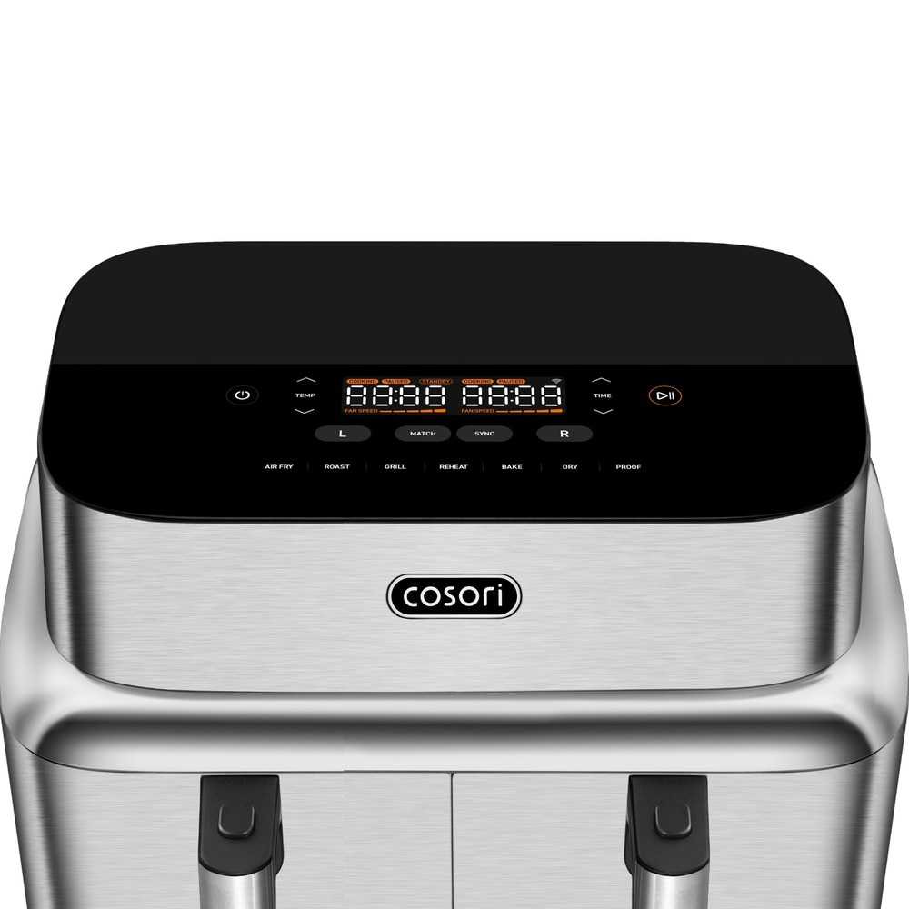Freidora de aire Inteligente Cosori ICONIC™ Dual de 8,6 L - Acero Inox Acero Inox-6