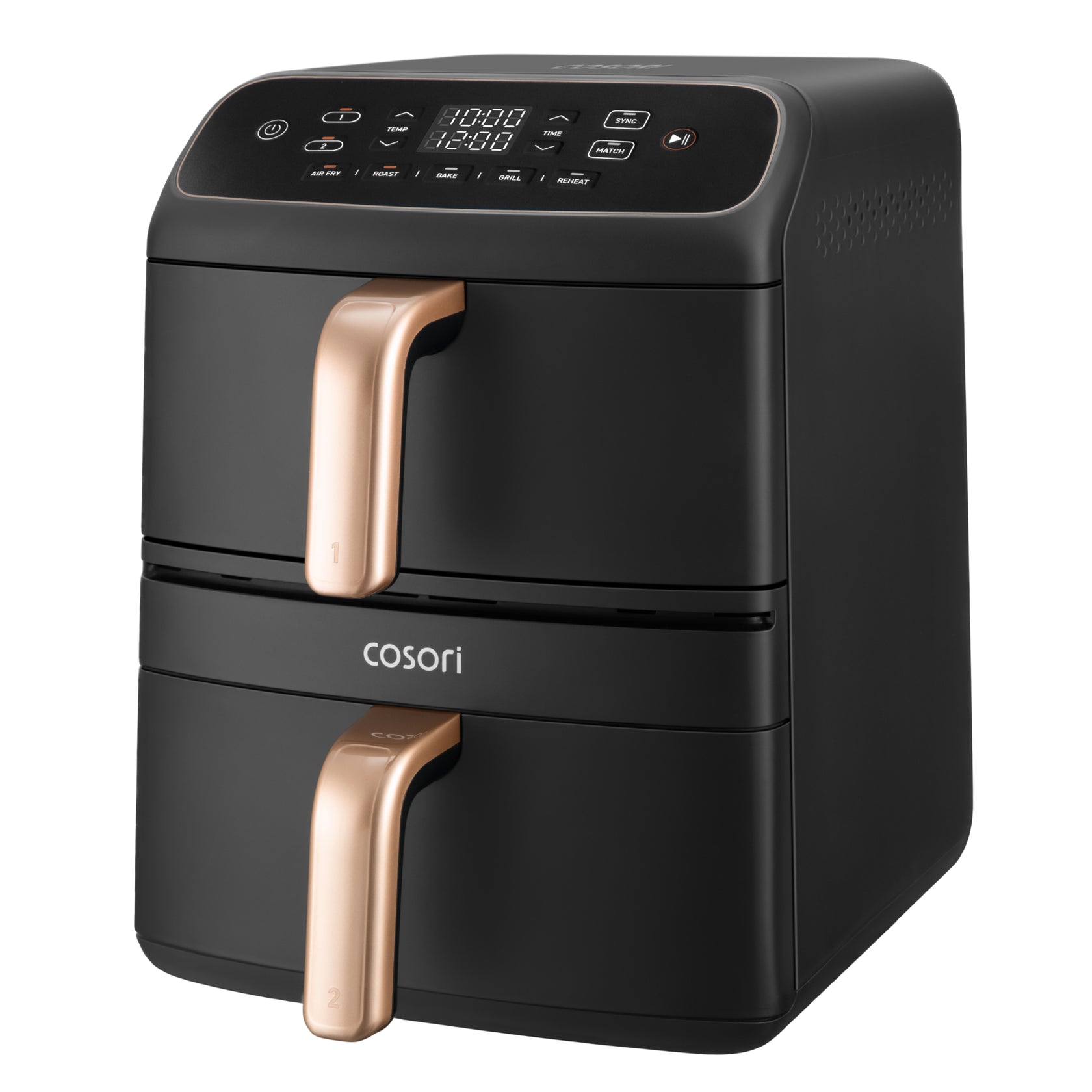 Freidora de aire Cosori Turbo Tower Compact 8,6 L con calentamiento superior y revestimiento 100% cerámico libre de PFAS - Negro Negro-2