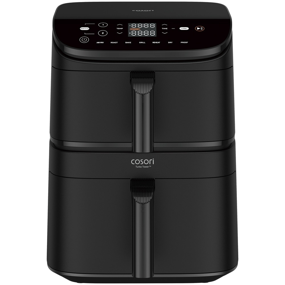 Freidor de aire Cosori Turbo Tower cerámica 10.8L - Negro Negro-1