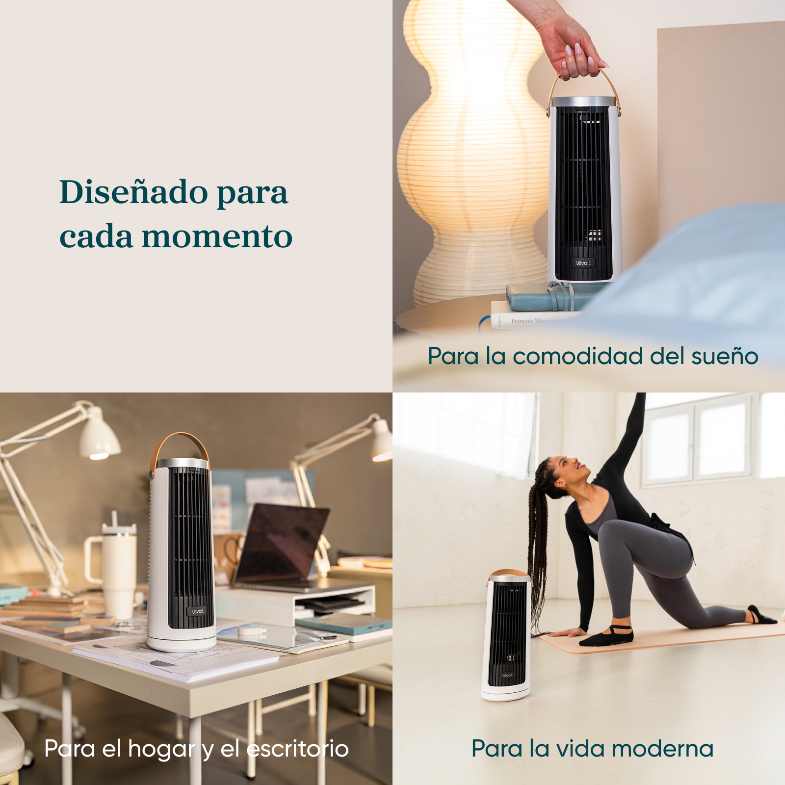 Imagen 4 de Ventilador de torre Levoit Windi Mini Plus - Blanco Blanco