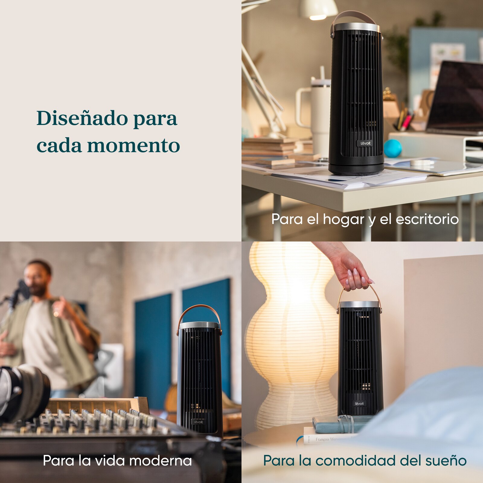 Imagen 3 de Ventilador de torre Levoit Windi Mini - Negro Negro