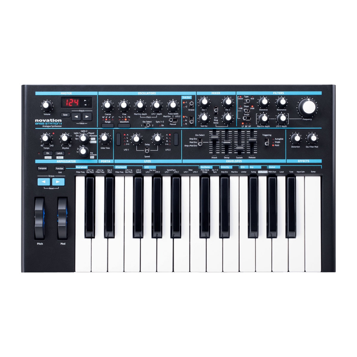 NOVATION - Sintetizador Novation Bass Station II.