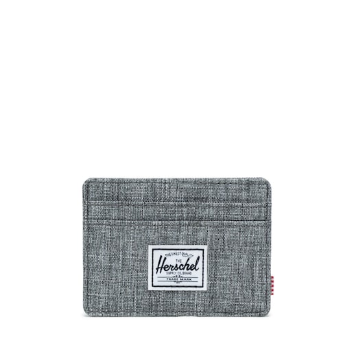 Imagen 0 de Tarjetero unisex en tejido color gris claro