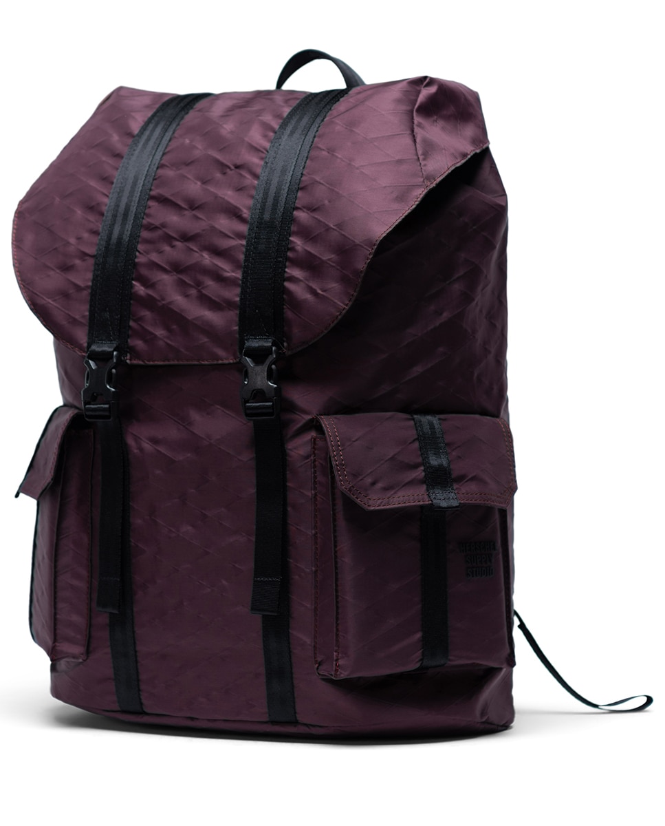 Mochila unisex herschel en tejido con tiras imántadas - Granate Granate-3
