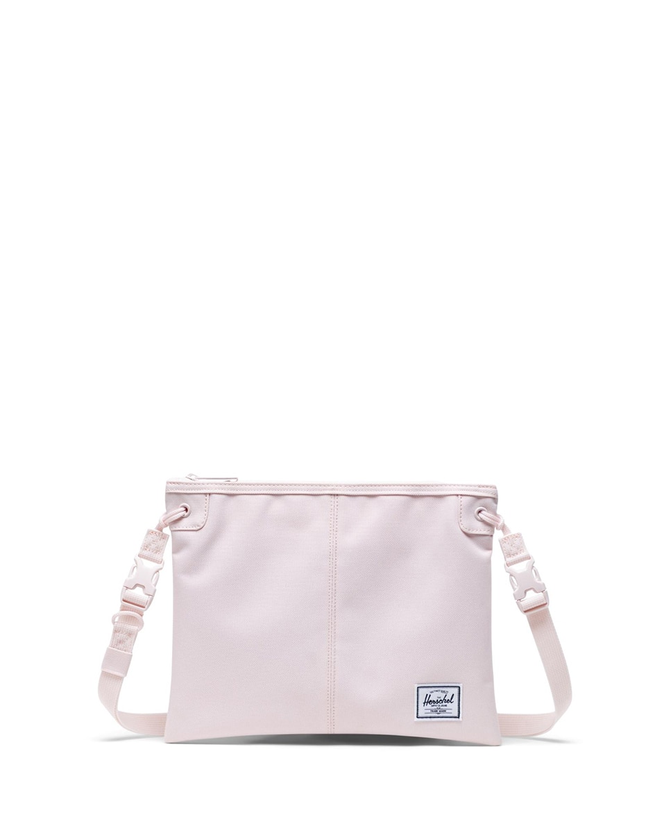 Bandolera mujer en tejido multicolor con cremallera - Herschel - Rosa Rosa-1