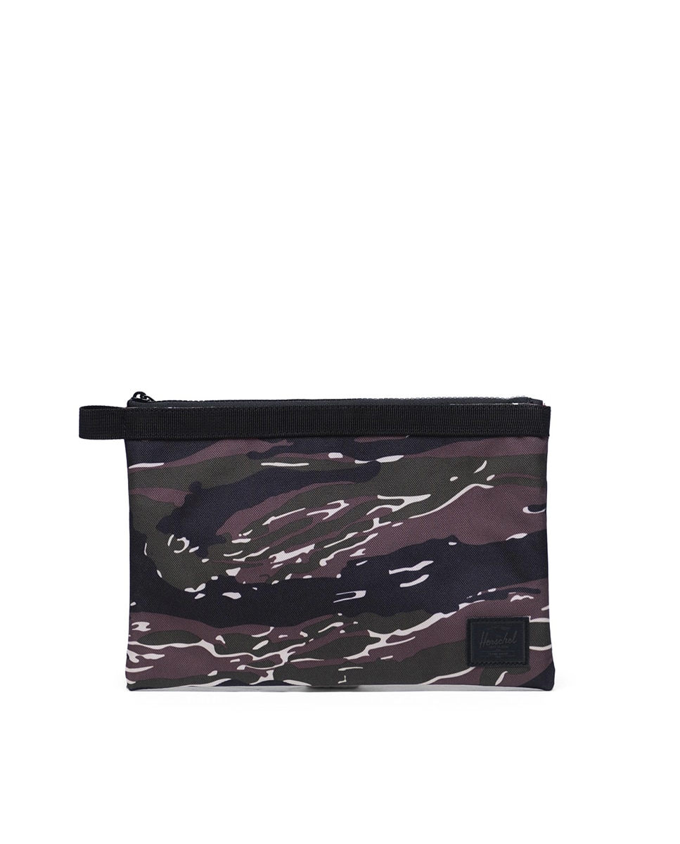 Neceser plano unisex herschel en tejido con cremallera - Marrón claro Marrón claro-1