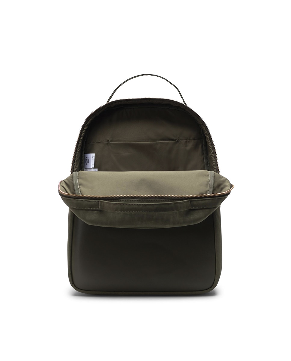 Mochila mujer 18,5 l combinado con piel en contraste - Herschel - Verde militar Verde militar-2
