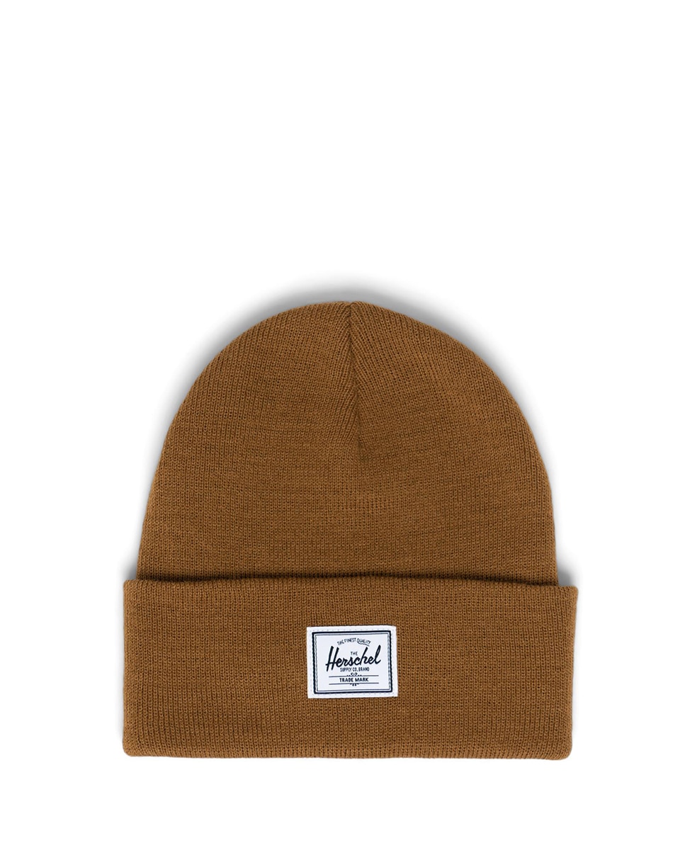 Gorro unisex de punto acanalado - Herschel - Marrón Marrón-1