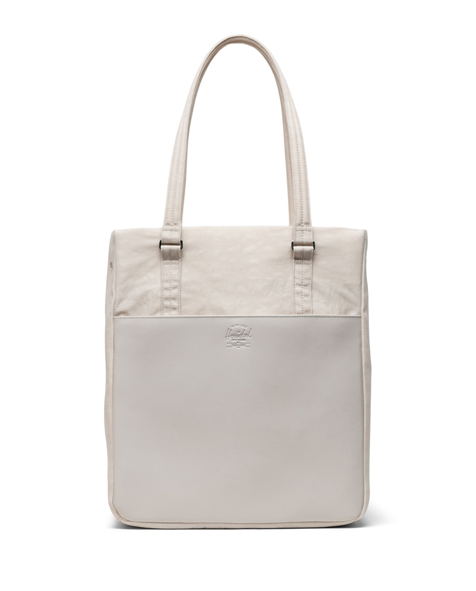 Bolso mujer 15,5 l en tejido combinado con piel beige - Herschel - Nude Nude-1