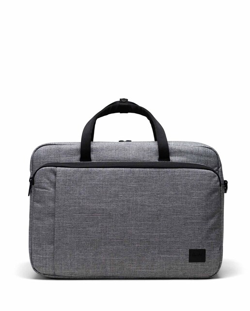 Imagen 0 de Maletín ecológico unisex de 30 l en tejido gris con cremallera