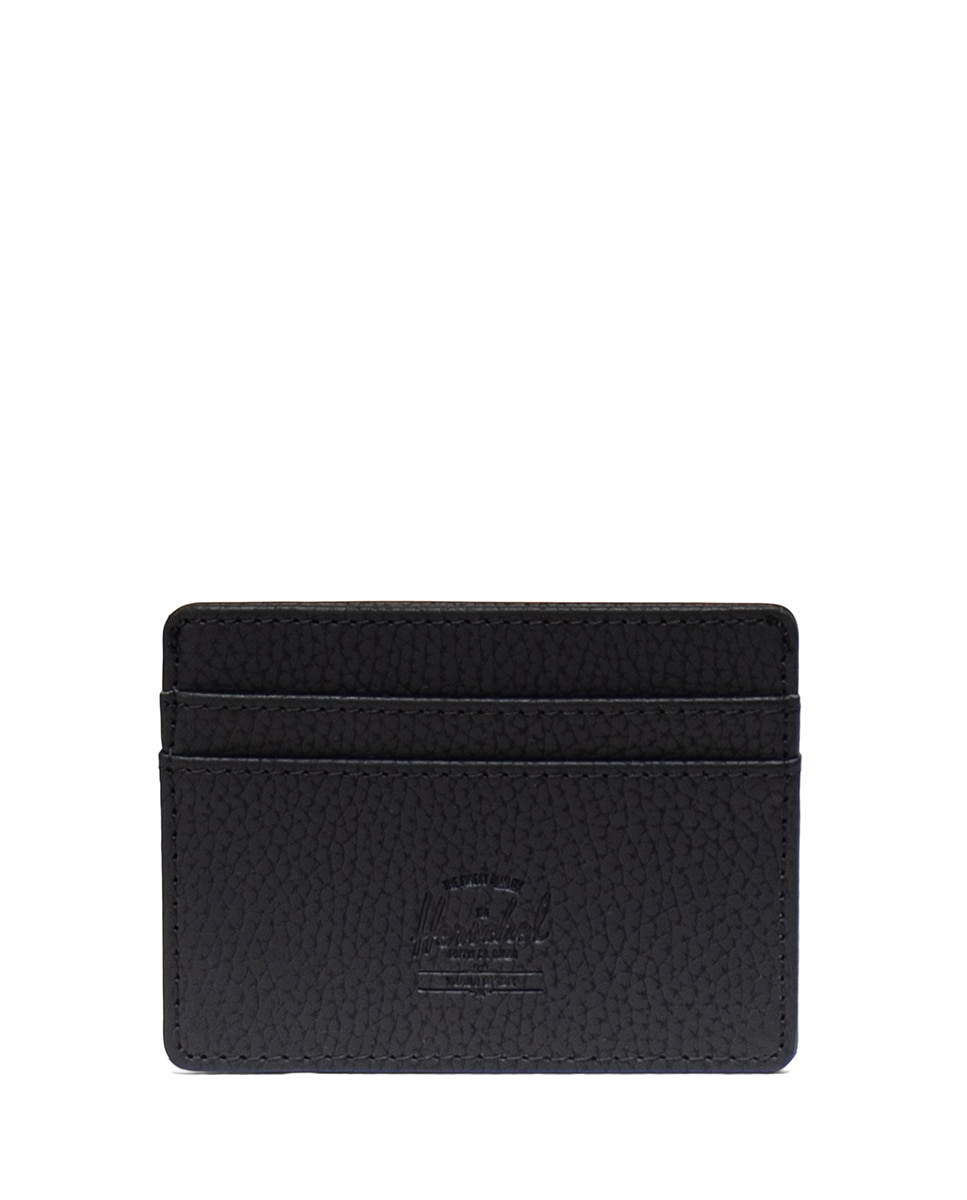 Tarjetero unisex herschel de piel vegana - Negro Negro-1