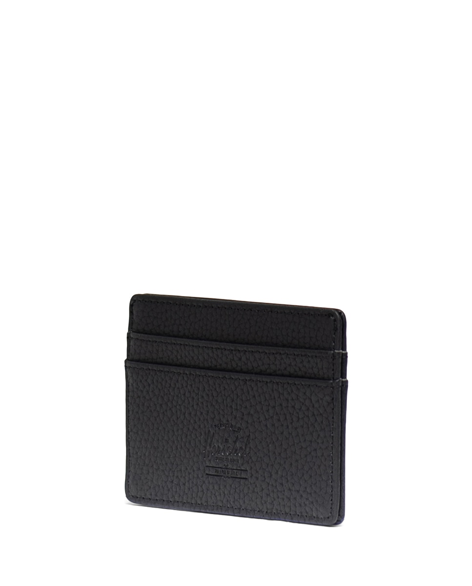 Tarjetero unisex herschel de piel vegana - Negro Negro-2