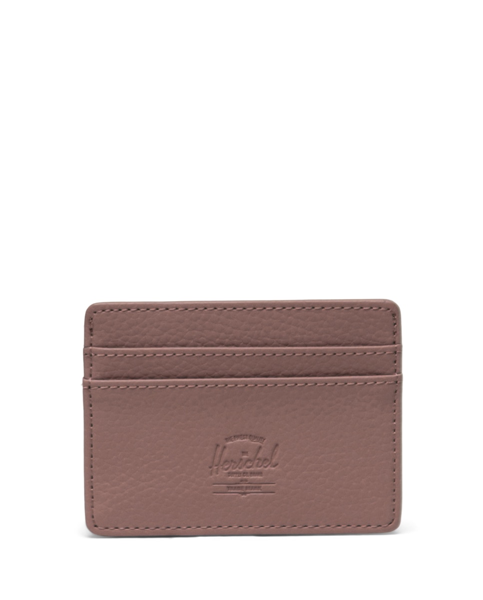 Tarjetero unisex herschel de piel vegana - Rosa Rosa-1