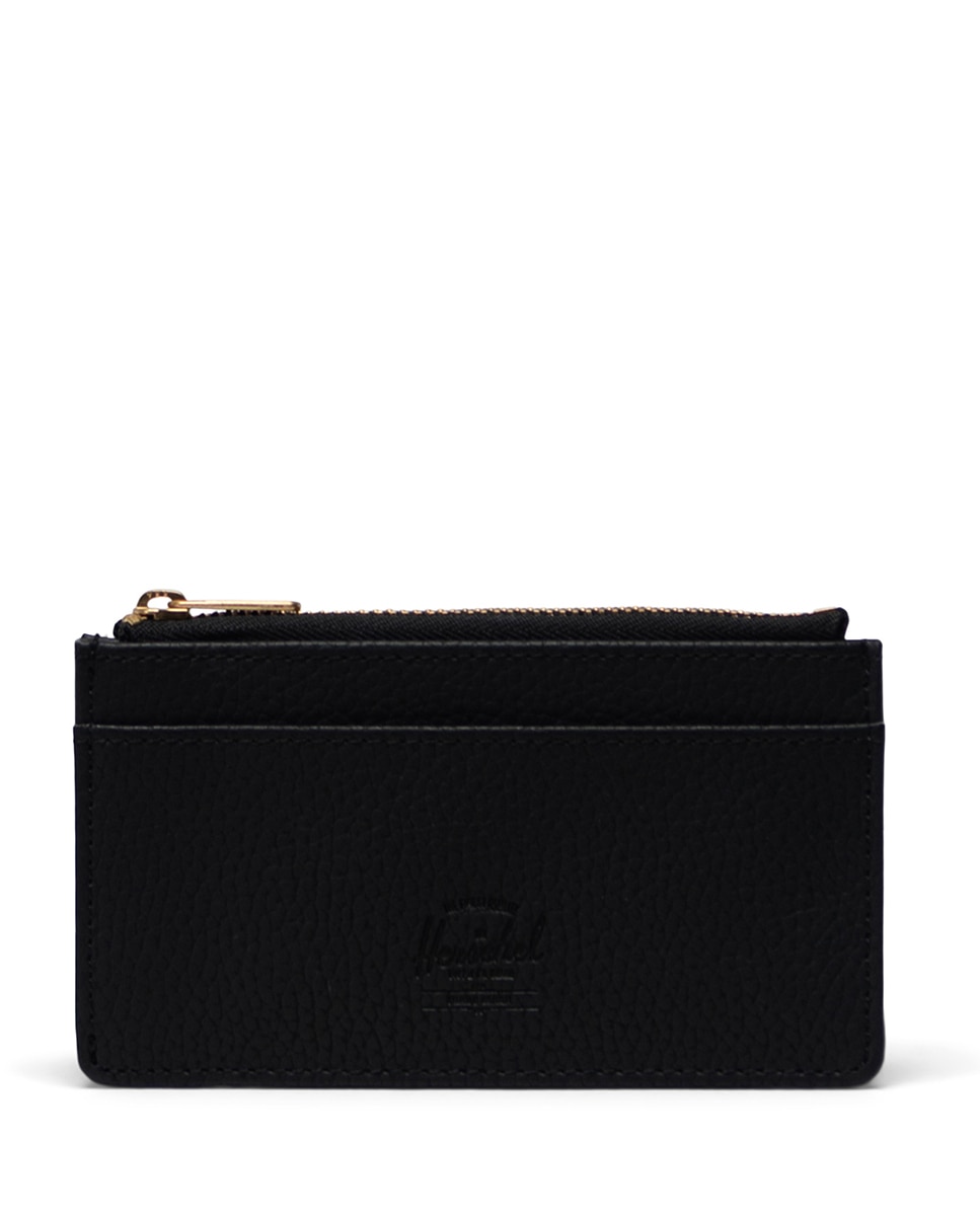 Imagen 0 de Tarjetero unisex herschel en piel vegana con cremallera Negro