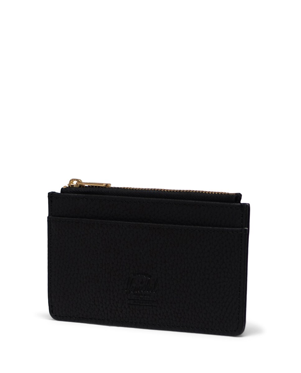 Tarjetero unisex herschel en piel vegana con cremallera - Negro Negro-2