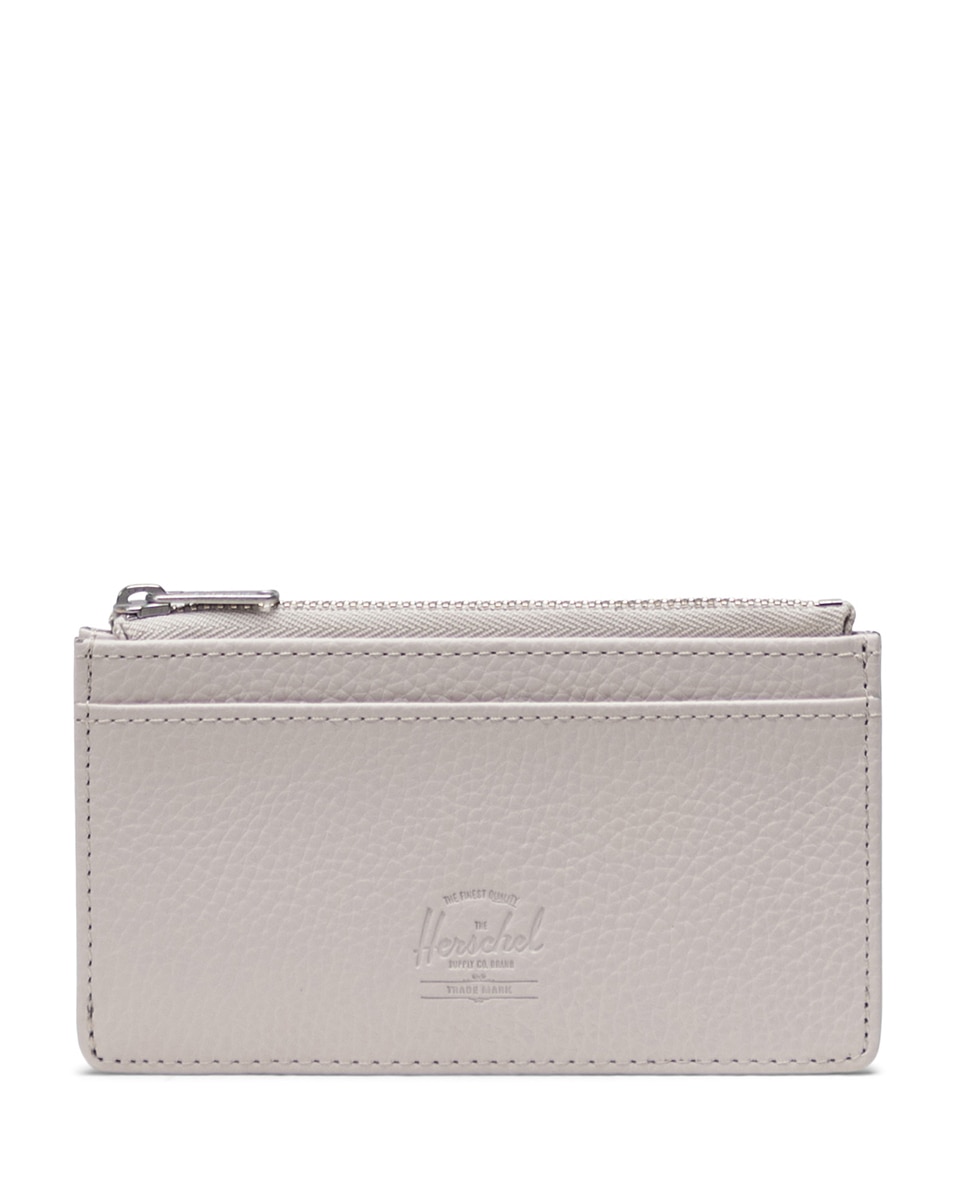 Tarjetero unisex herschel en piel vegana con cremallera - Blanco Blanco-1