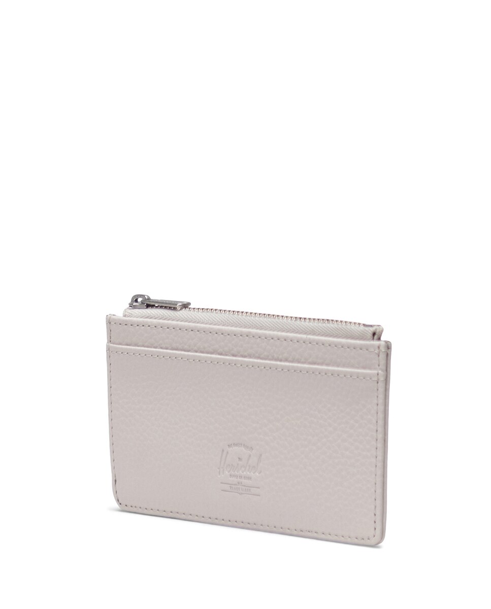 Tarjetero unisex herschel en piel vegana con cremallera - Blanco Blanco-2