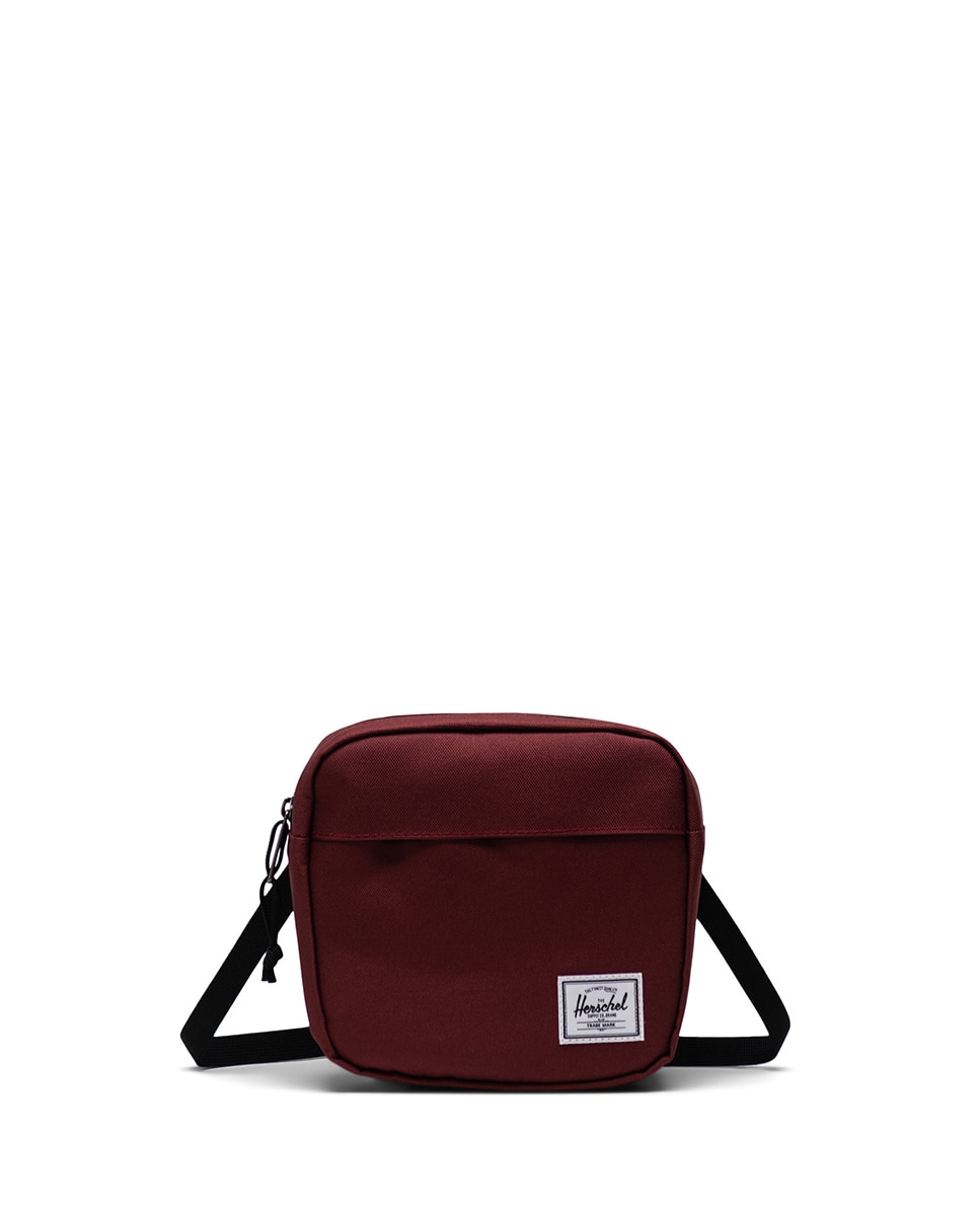 Imagen 0 de Bandolera unisex herschel ecológica en tejido 2 l con cremallera y bolsillo interno Granate
