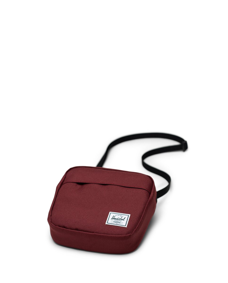 Bandolera unisex herschel ecológica en tejido 2 l con cremallera y bolsillo interno - Granate Granate-2