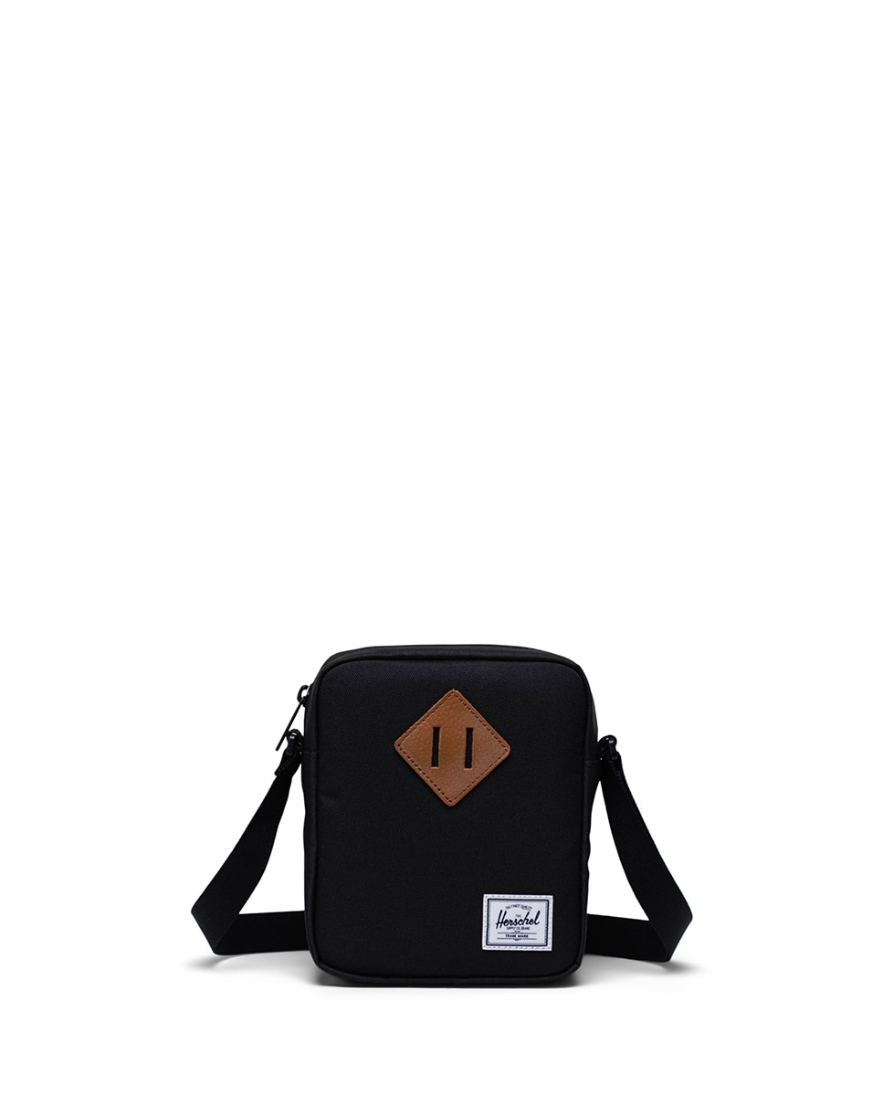 Bandolera unisex herschel ecológica en tejido 2 l y medio con cremallera y bolsillo interno - Negro Negro-1
