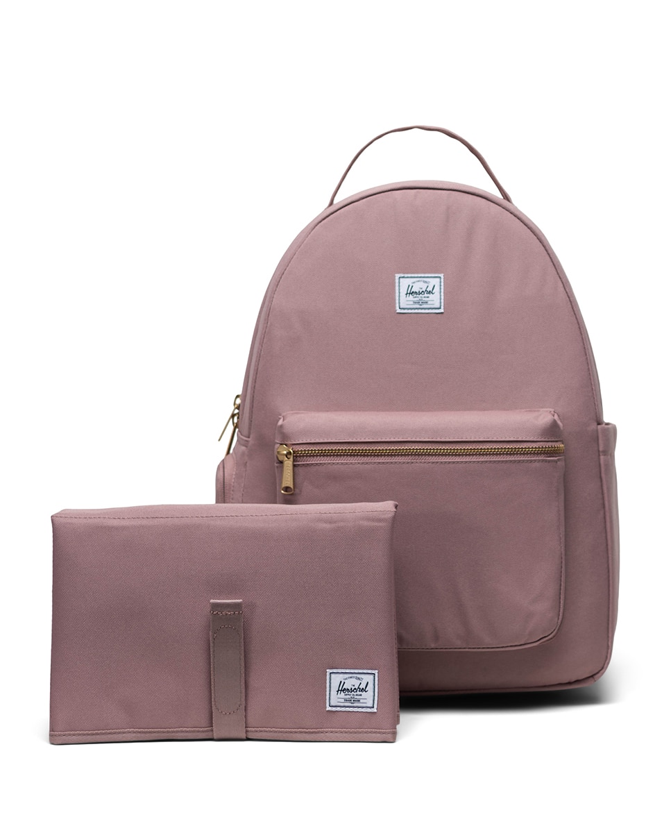 Mochila unisex herschel ecológica con cambiador de bebe en tejido de 18l - Rosa Rosa-1