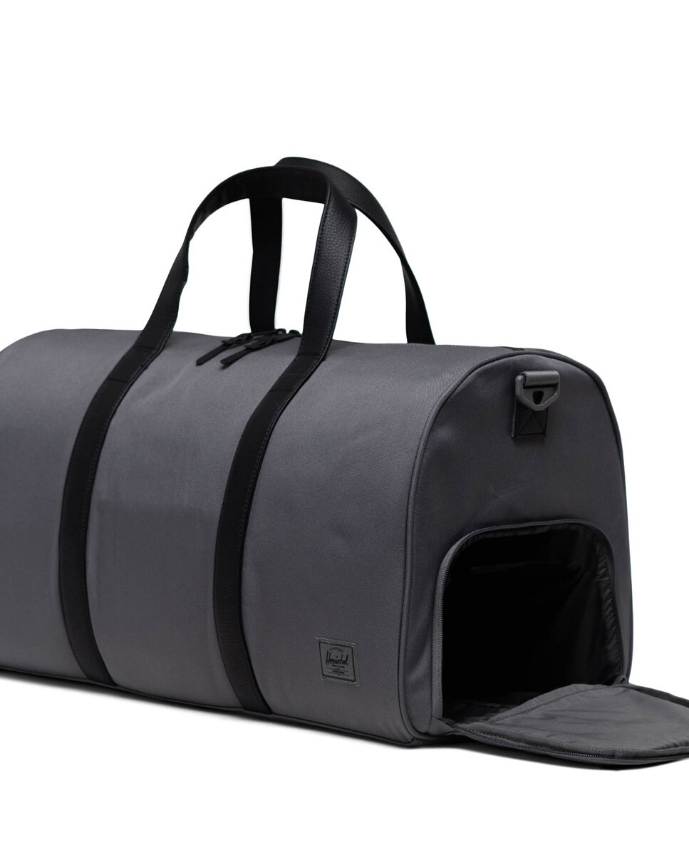 Bolsa de viaje unisex herschel de 46 l en tejido ecológico con cremallera - Gris claro Gris claro-2