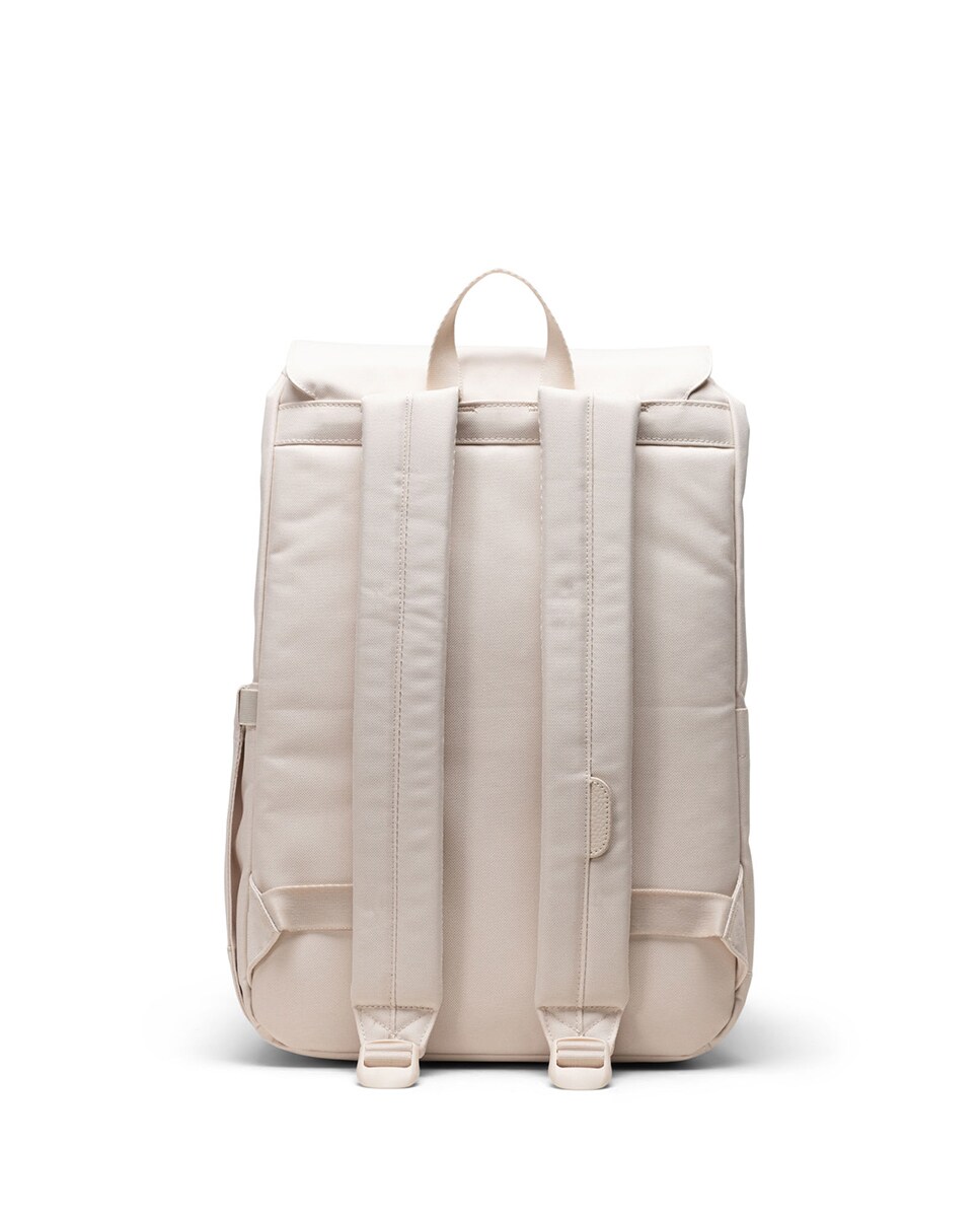 Mochila de mujer ecológica beige de 17 l con funda para portátil