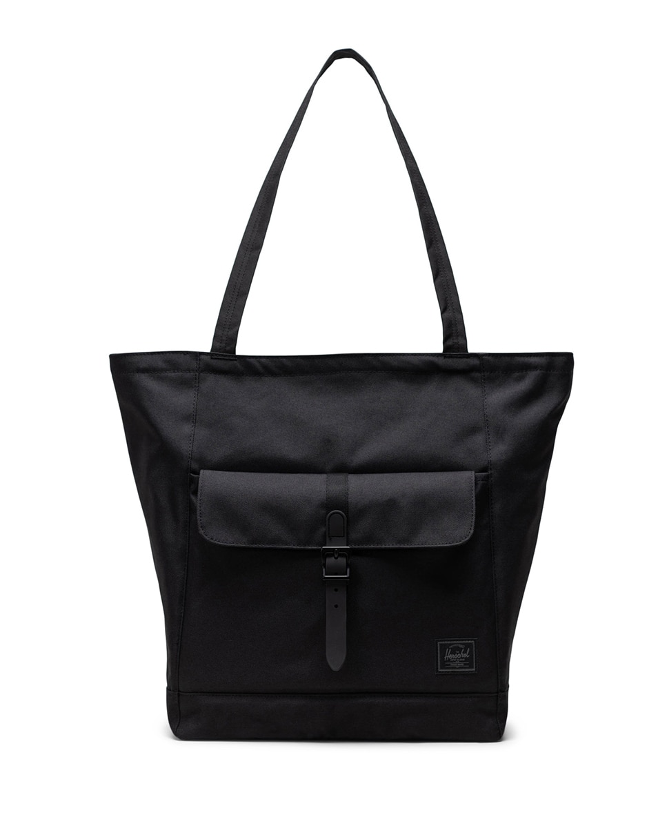 Bolso de hombro unisex herschel en tejido reciclado de 20 l - Negro mate Negro mate-1