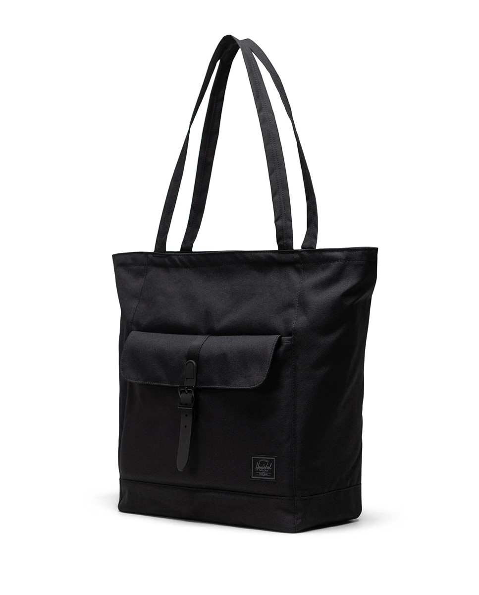 Bolso de hombro unisex herschel en tejido reciclado de 20 l - Negro mate Negro mate-3