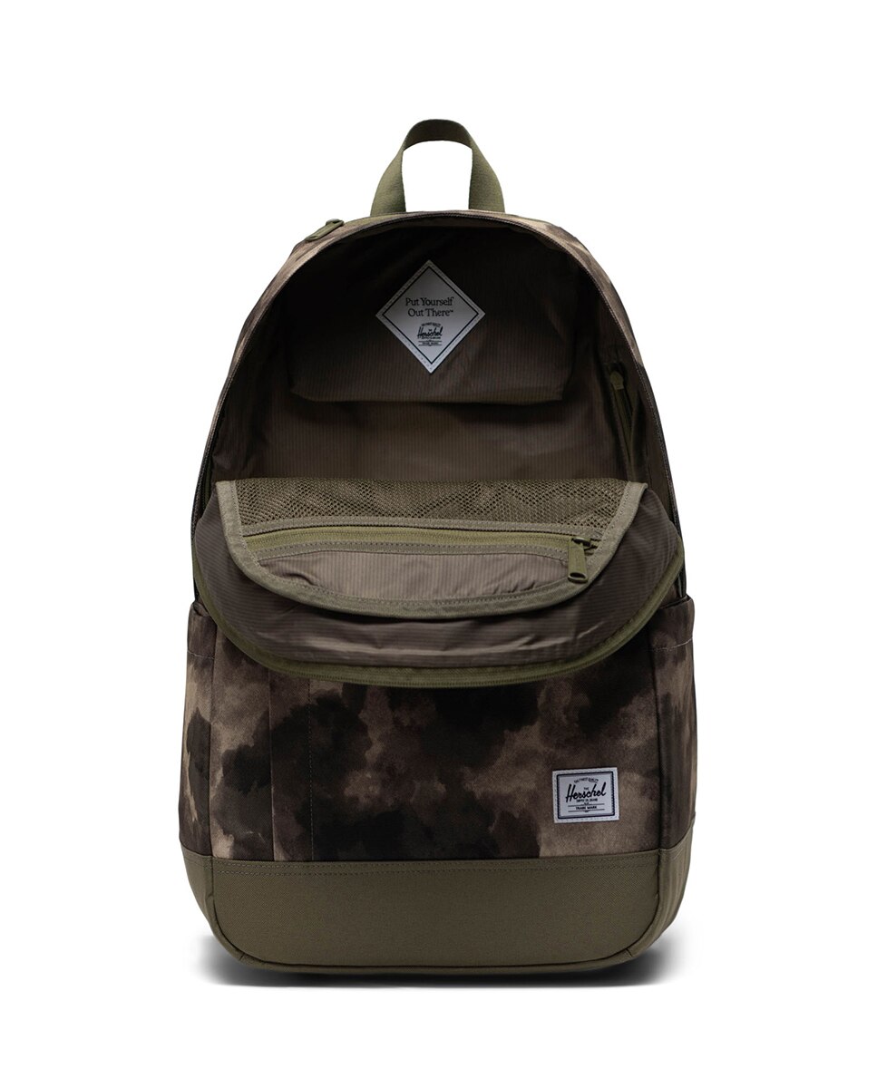 Mochila unisex herschel reciclada en tejido de 26 l - Verde militar Verde militar-3