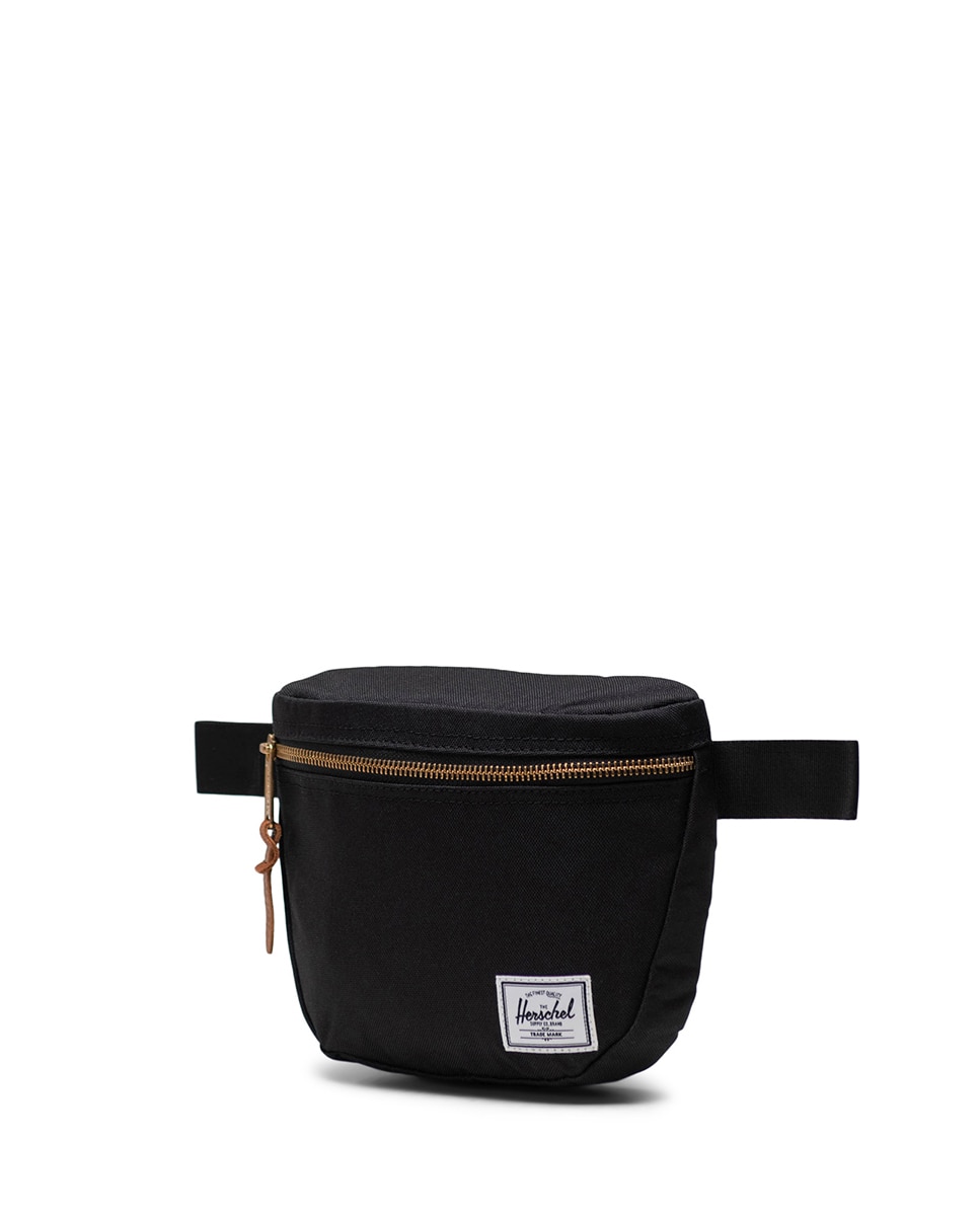 Riñonera unisex herschel reciclada en tejido de 2 l con cremallera - Negro Negro-2