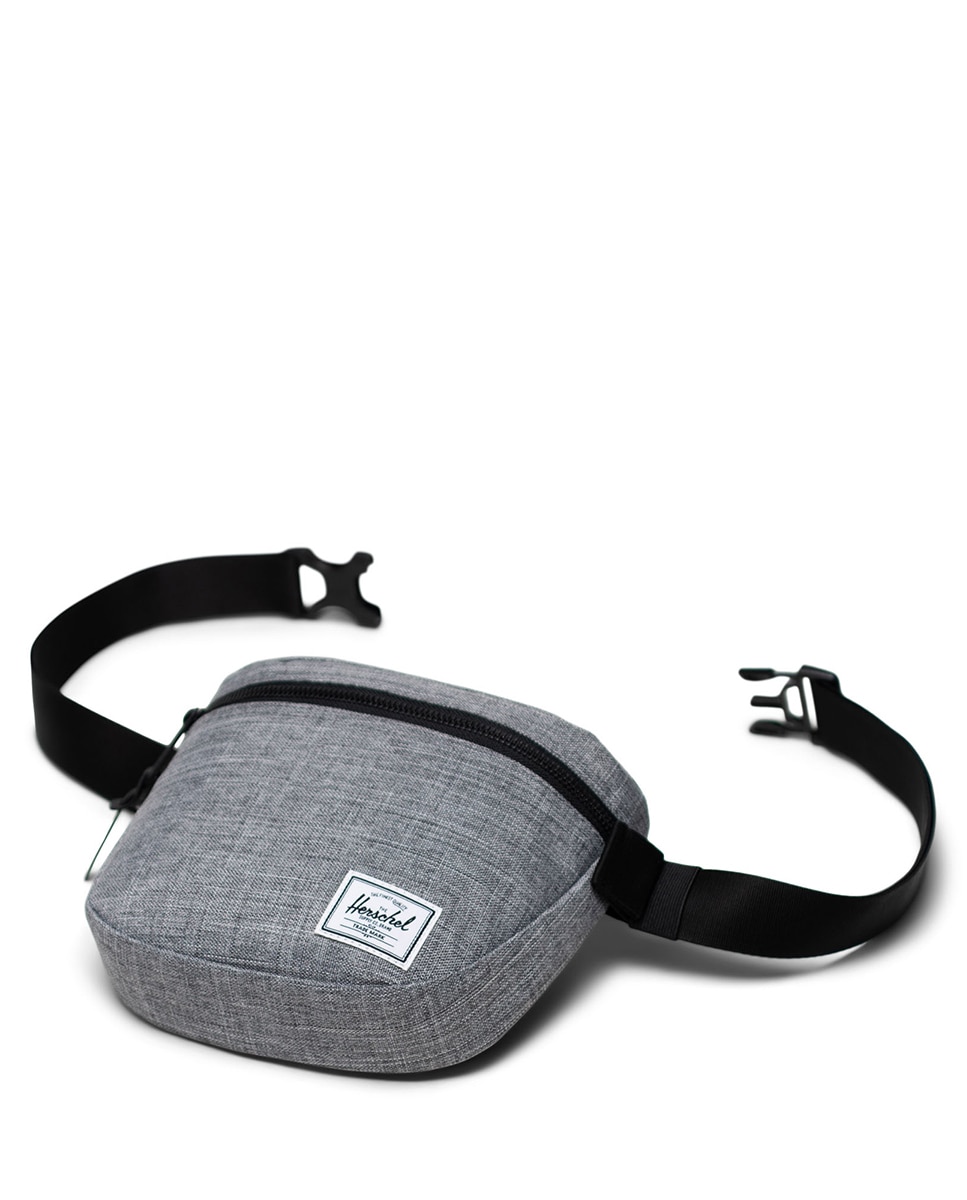 Riñonera unisex herschel reciclada en tejido de 2 l con cremallera - Azul / Blanco Gris claro-3