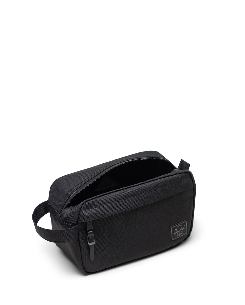 Neceser ecológico unisex herschel en tejido de 5 l con bolsillo delantero - Negro mate Negro mate-3