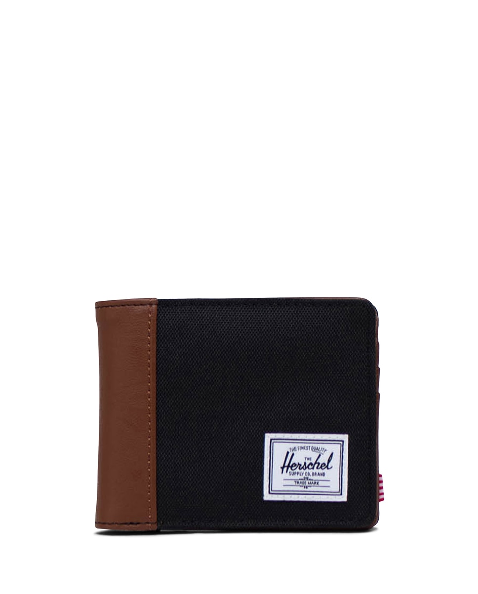Imagen 0 de Cartera hombre herschel plegable ecológica en tejido con piel vegana Negro